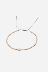 Pearl bracelet - Pink & Light blue - Holly - Andcopenhagen