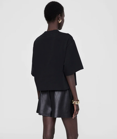 Anine Bing - T-shirt - Black - Myers Cropped