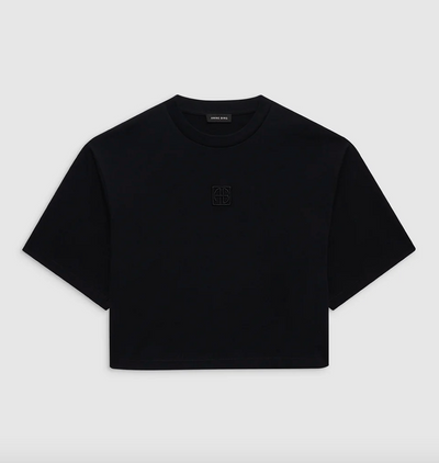Anine Bing - T-shirt - Black - Myers Cropped