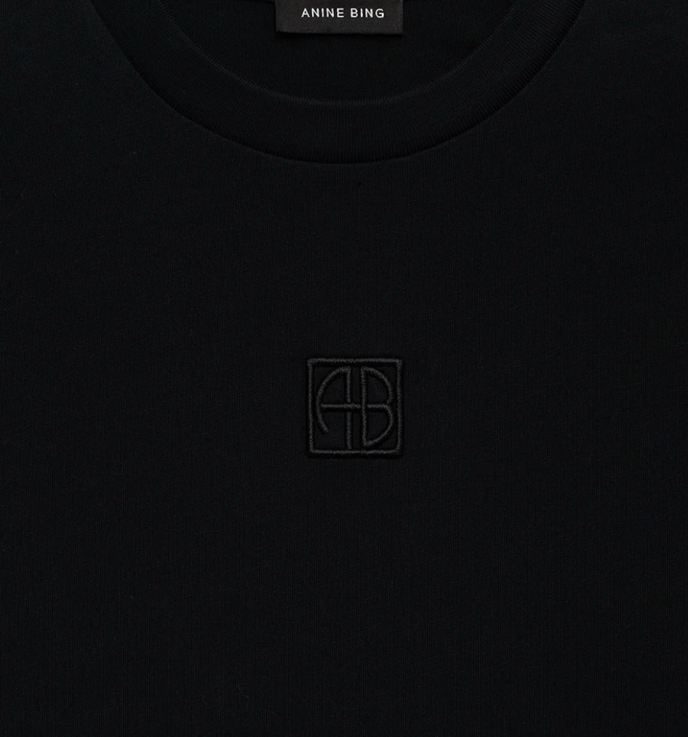 Anine Bing - T-shirt - Black - Myers Cropped