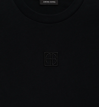 Anine Bing - T-shirt - Black - Myers Cropped