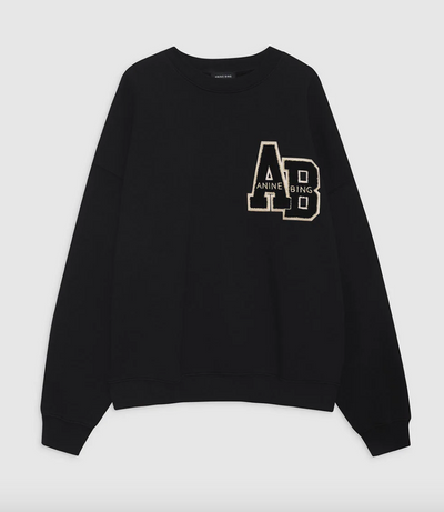Anine Bing - Sweatshirt - Black - Miles Letterman