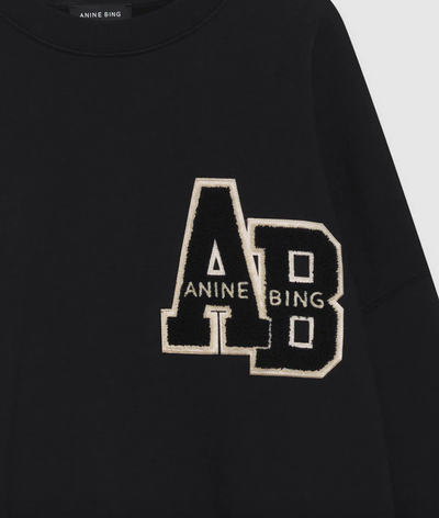 Anine Bing - Sweatshirt - Black - Miles Letterman