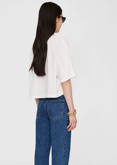 Anine Bing - T-shirt - White - Myers Cropped