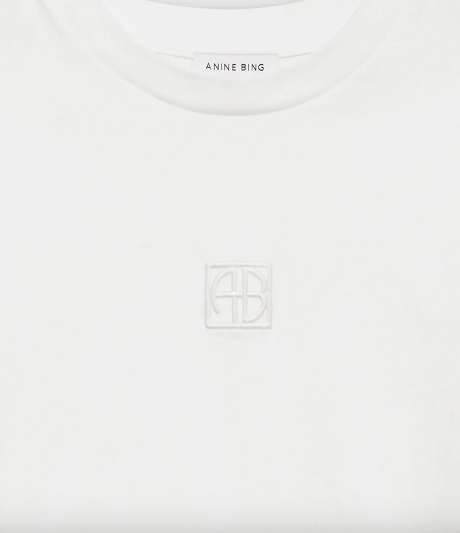 Anine Bing - T-shirt - White - Myers Cropped