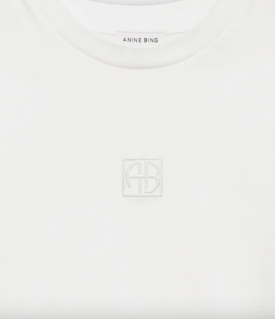 Anine Bing - T-shirt - White - Myers Cropped