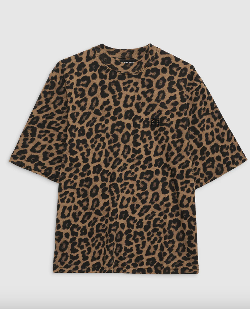 Anine Bing - T-shirt - Leopard - Avi