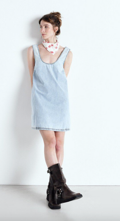 American Vintage - Kjole - Blue snow - Paybou