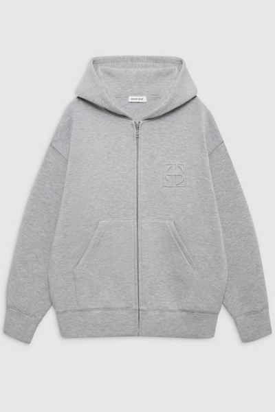 Anine Bing - Hoodie - Grey - Bond Zip Up