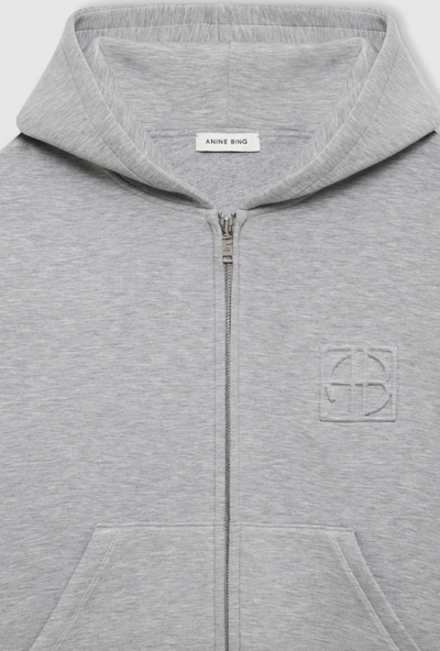 Anine Bing - Hoodie - Grey - Bond Zip Up