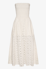 Sissel Edelbo - Kjole - Broderi anglaise Creme - Debbie sss