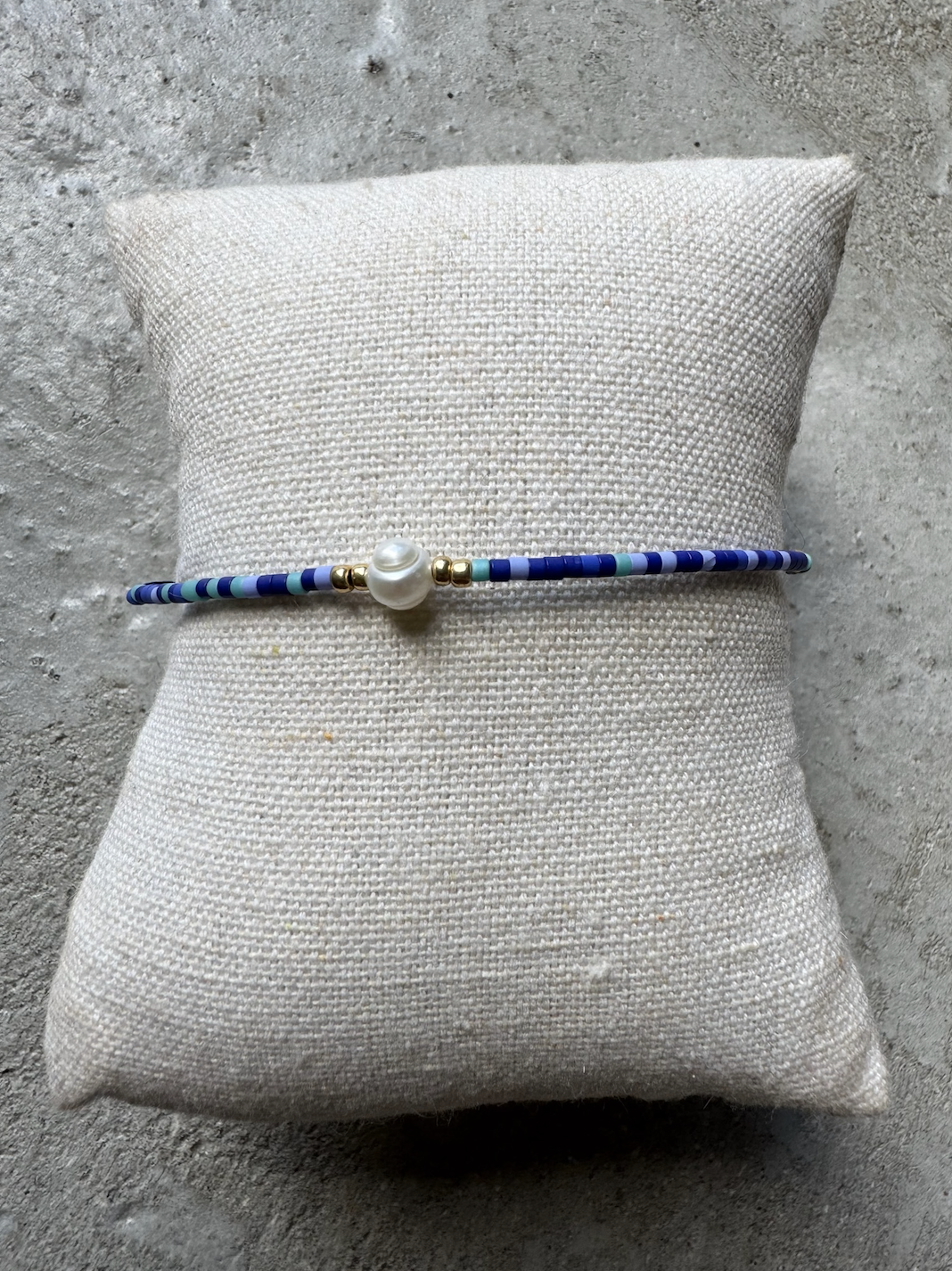 Andcopenhagen - Holly Bracelet - Blue, Turquoise, Pearl &amp; Gold