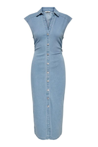 Only - Kjole - Light blue denim - Babe