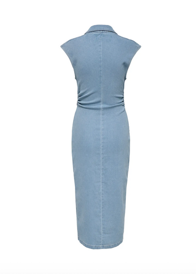 Only - Kjole - Light blue denim - Babe