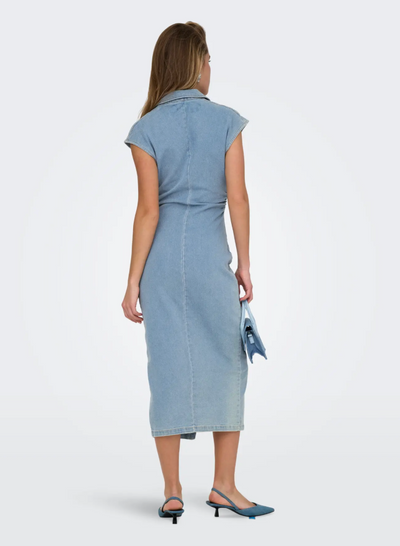 Only - Kjole - Light blue denim - Babe