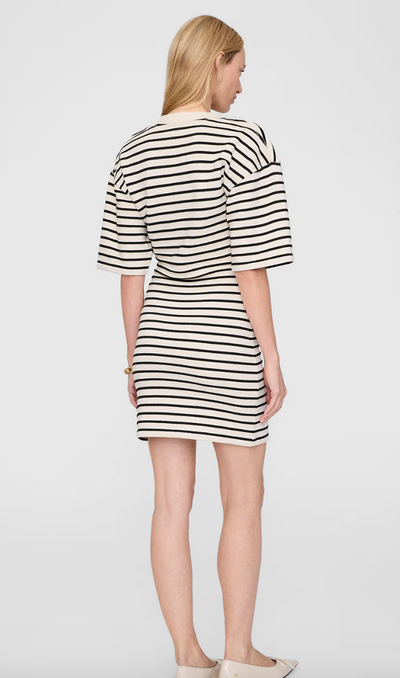 Anine Bing - Kjole - Black stripe french terry - Mona