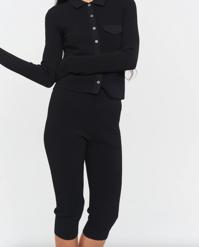 The Garment - Capri bukser - Knit Black - Madison