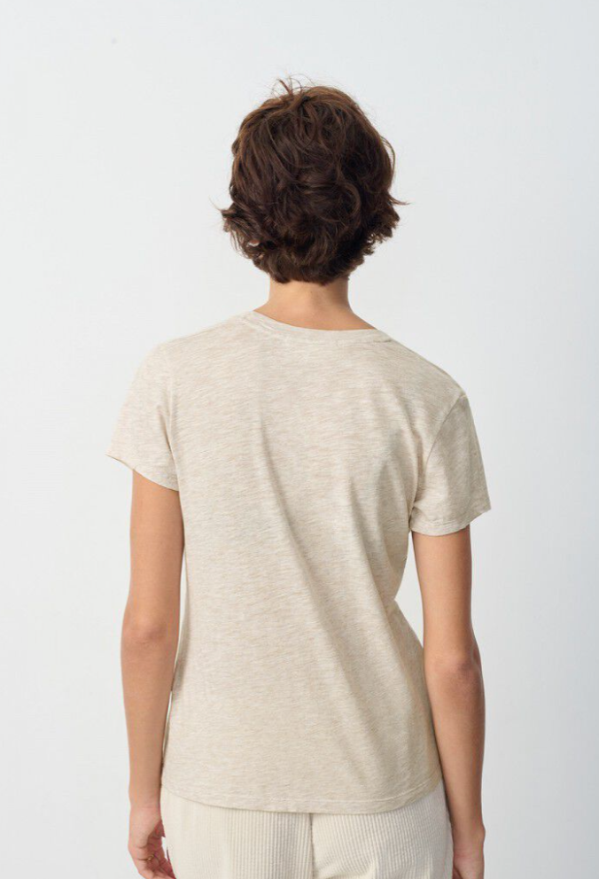 American Vintage - T-shirt - Creme Chine - Jacksonville