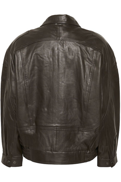 My Essential Wardrobe - Læderjakke - Delicioso Brown - Akela