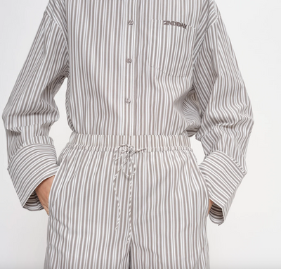 2NDDAY - Shirt - Walnut Stripe - Clarin