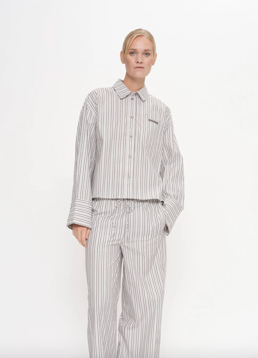 2NDDAY - Shirt - Walnut Stripe - Clarin