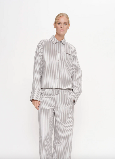 2NDDAY - Shirt - Walnut Stripe - Clarin