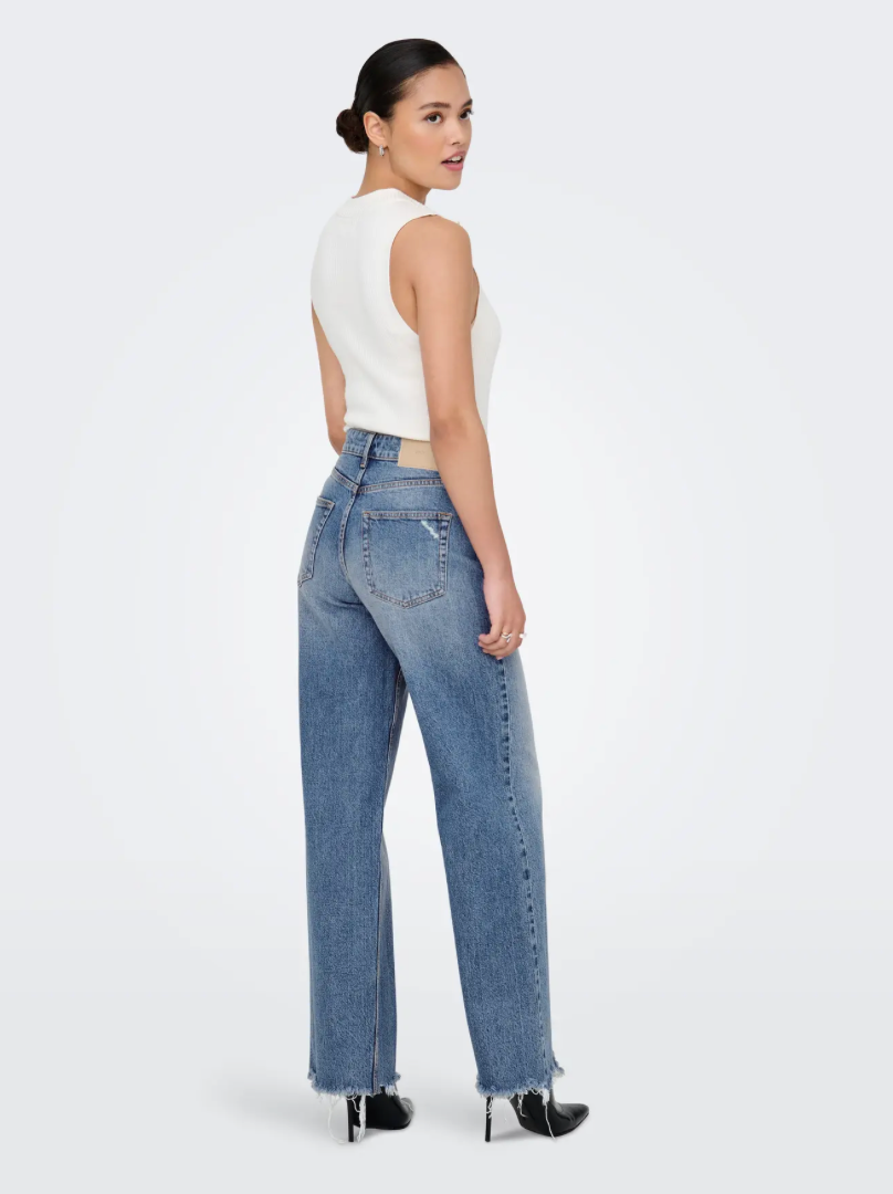 Only - Jeans - Blue denim - Juicy HW Dot