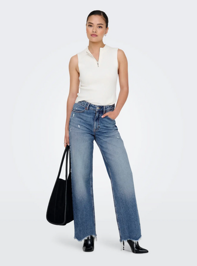 Only - Jeans - Blue denim - Juicy HW Dot