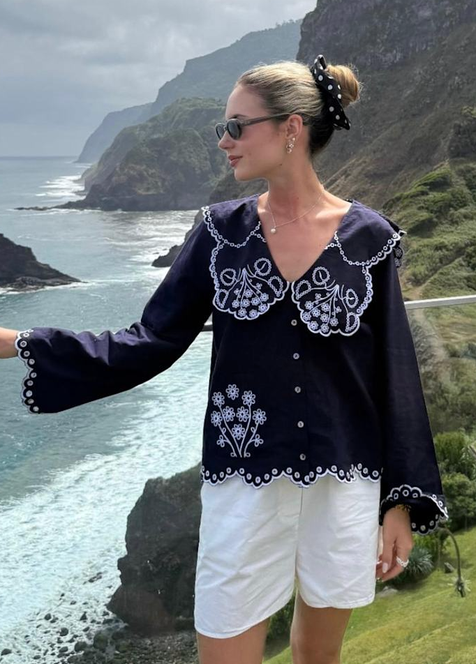 Sissel Edelbo - Skjorte - Navy - Elysia