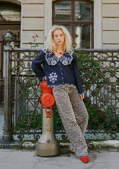 Sissel Edelbo - Skjorte - Navy - Elysia