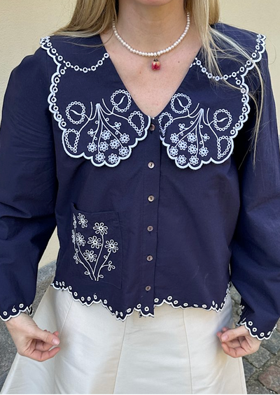 Sissel Edelbo - Skjorte - Navy - Elysia
