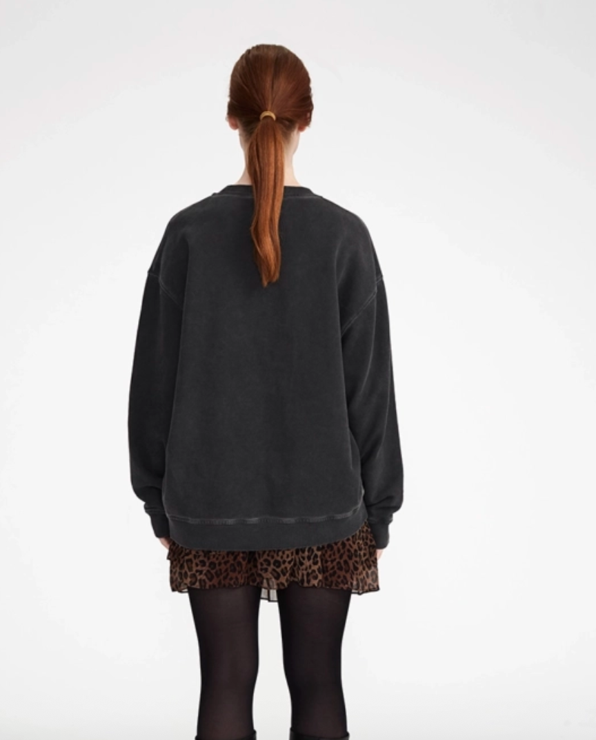 Lala Berlin - Sweatshirt - Washed Black - Berlin