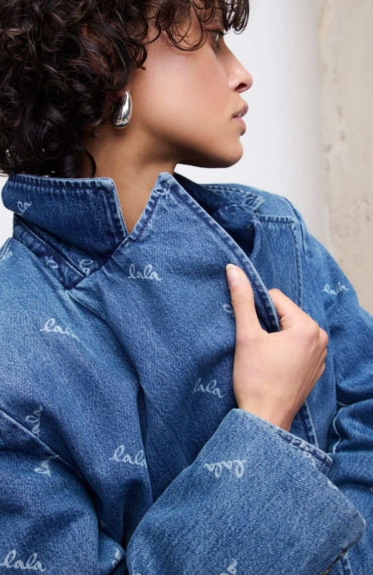 Lala Berlin - Jakke - Denim trenchcoat - Logo Carla