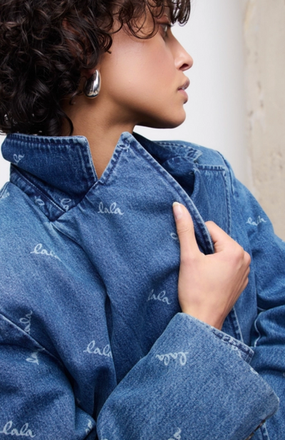Lala Berlin - Jakke - Denim trenchcoat - Logo Carla