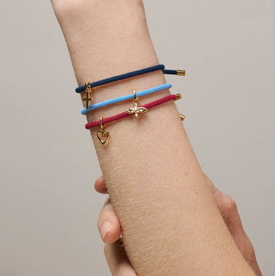 Enamel - Armbånd - Night blue - Color cord