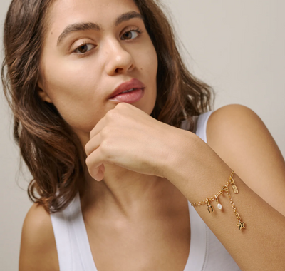 Enamel - Armbånd - Gold - Simple Charm