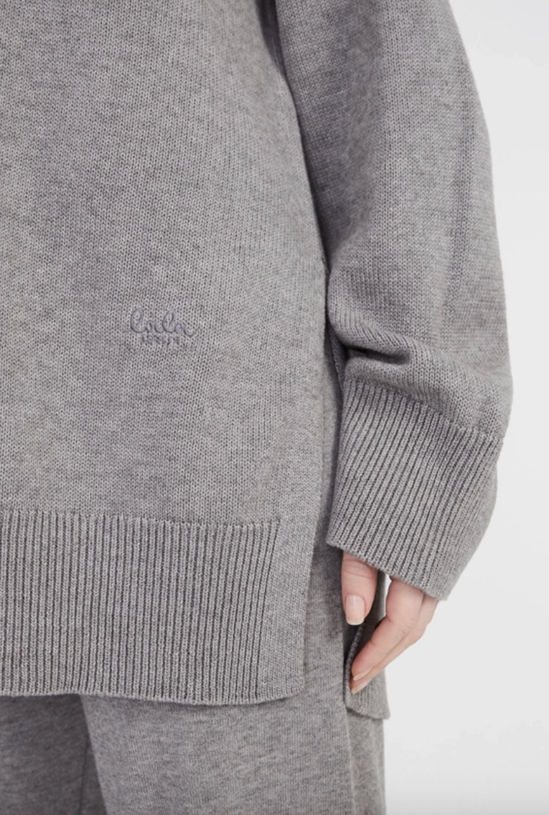 Lala Berlin - Strik hoodie - Grey - Kiana