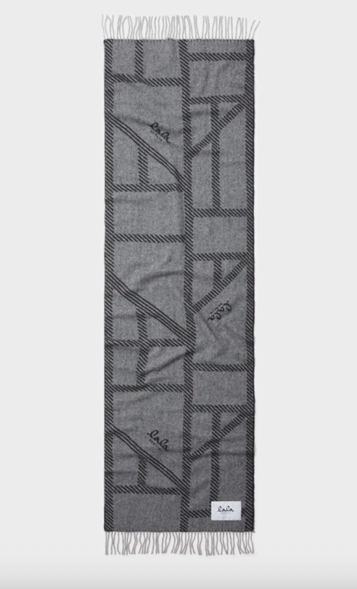 Lala Berlin - Scarf - Cashmere - Black/White - Arilla Gauze
