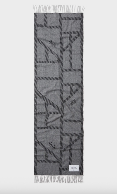Lala Berlin - Scarf - Cashmere - Black/White - Arilla Gauze