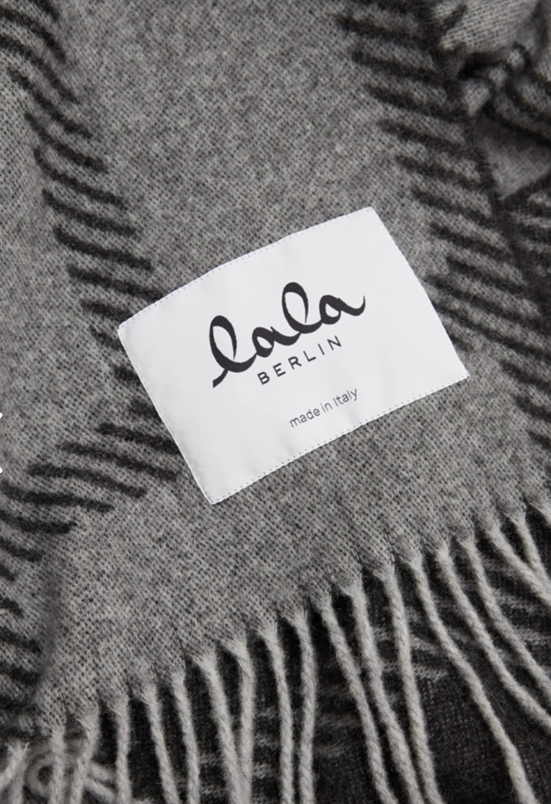 Lala Berlin - Scarf - Cashmere - Black/White - Arilla Gauze