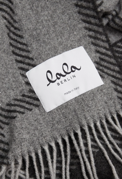 Lala Berlin - Scarf - Cashmere - Black/White - Arilla Gauze