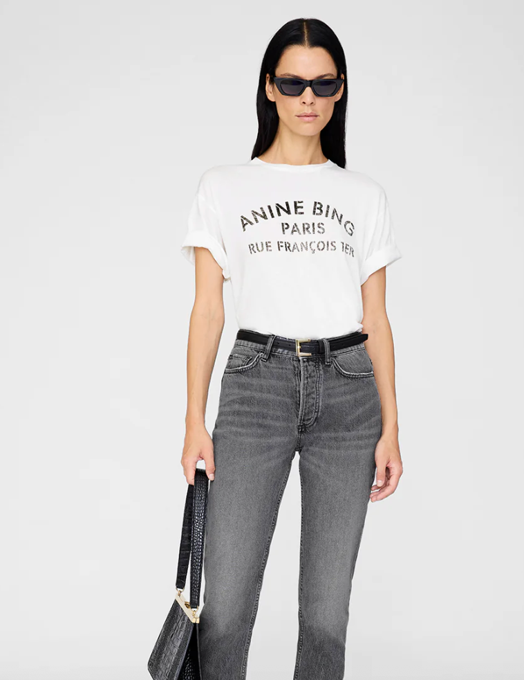 Anine Bing - Tshirt - Ivory - Cohen