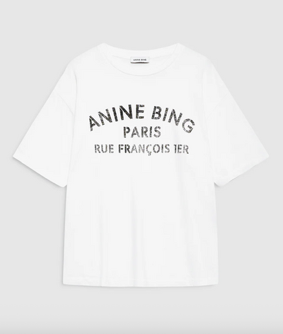 Anine Bing - Tshirt - Ivory - Cohen