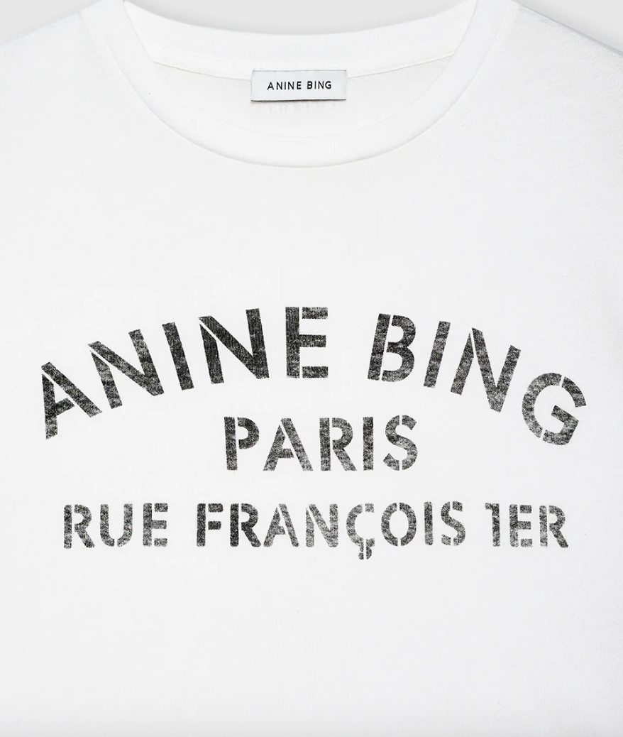 Anine Bing - Tshirt - Ivory - Cohen