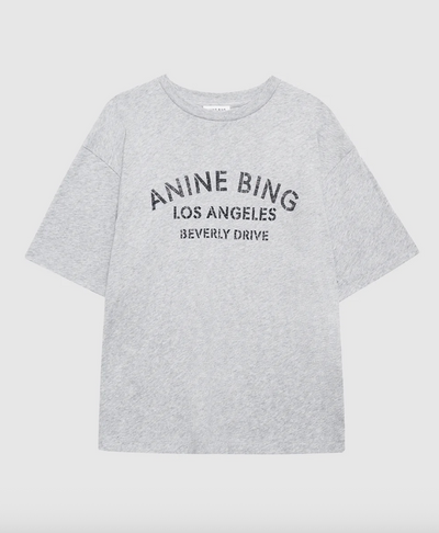 Anine Bing - Tshirt - Grey Melange - Cohen