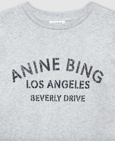 Anine Bing - Tshirt - Grey Melange - Cohen