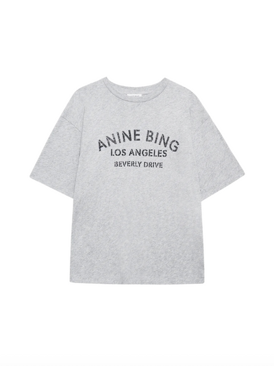 Anine Bing - Tshirt - Grey Melange - Cohen