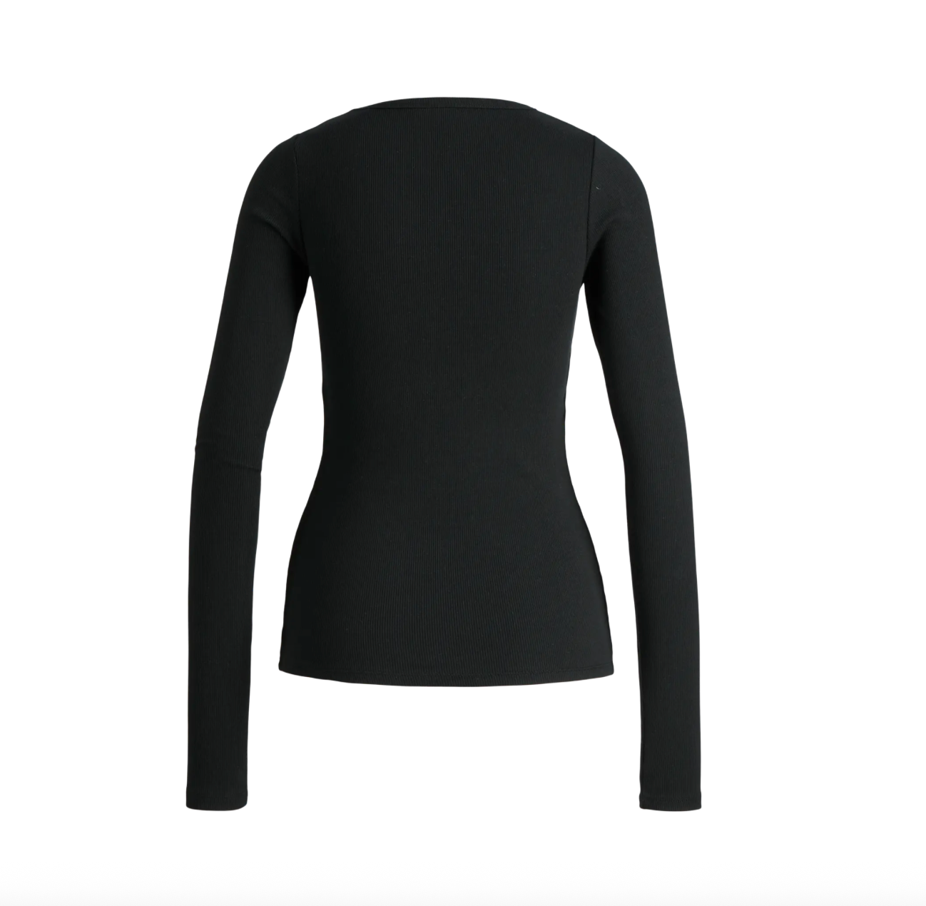 JJXX - Rib langærmet t-shirt - Sort - Freya