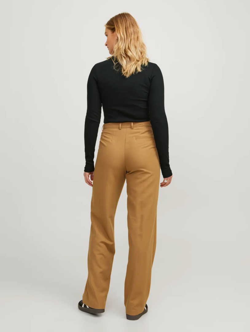 JJXX - Rib langærmet t-shirt - Sort - Freya