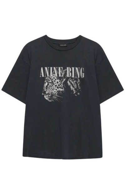 Anine Bing - Tshirt - Washed Black - Cohen